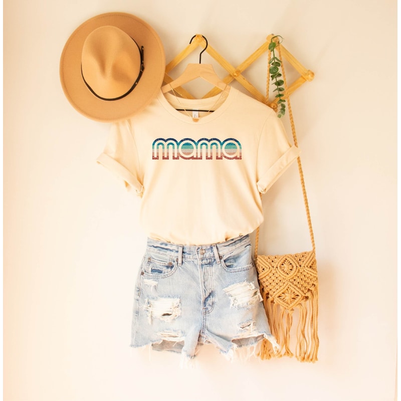 Mama Tshirt, Cute Mama Shirt, Cute Birthday Gift for Moms, New Mom Shirt, Mother's Day Gift Tee.jpg