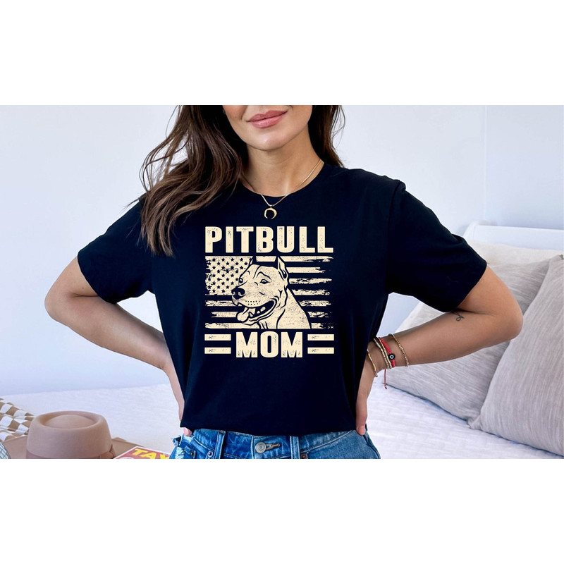 Pitbull Mom Shirt, Pitbull Lover Tee, Dog Owner Gift Tee, Woman Pitbull Shirt, Pitbull Shirt, Pitbull Mama Shirt.jpg