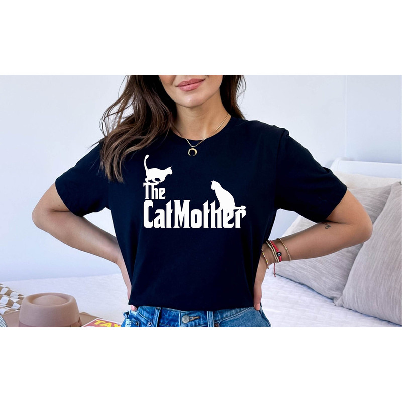 The Cat Mother Shirt, Mother's Day Cat Mama Gift Tee, Cat Mom Tshirt, Cat Owner Woman Tshirt.jpg
