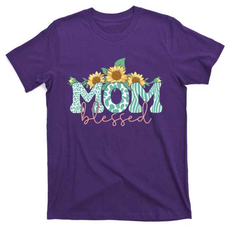 TeeShirtPalace Blessed Mom Sunflower Cute T-Shirt.jpg