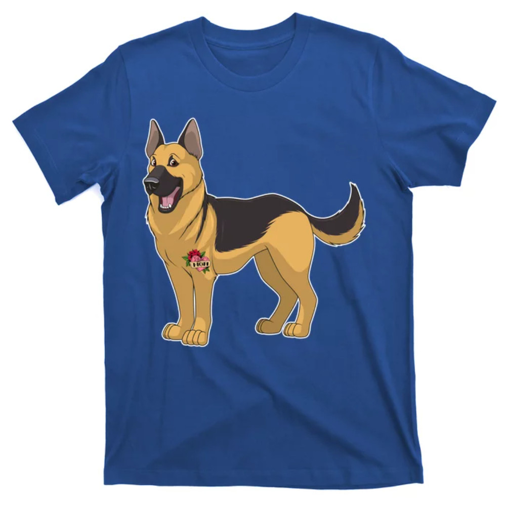TeeShirtPalace I Love Mom Tattoo German Shepard T-Shirt.jpg