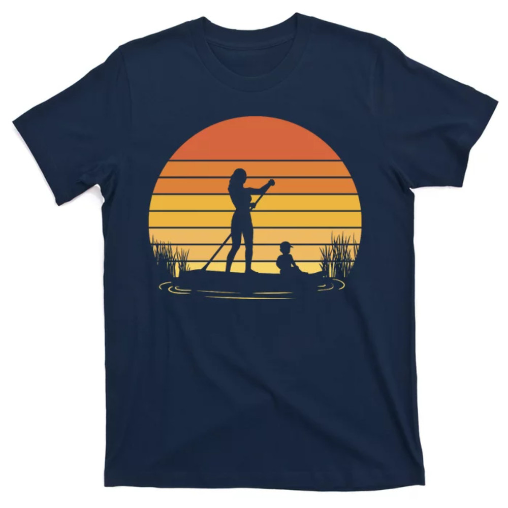 TeeShirtPalace  Paddle Surf Mother And Child Sunset T-Shirt.jpg