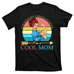 retro im not a regular mom im a cool mom t-shirt