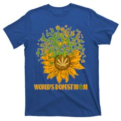 worlds dopest mom sunflower t-shirt