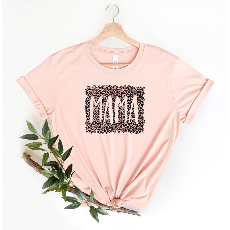 Mama Leopard Tiger Cheetah Tee Shirt, Mom Crewneck Animal Print Shirt, Mommy shirt, Gift for Her Mama New Mom,Mom Life Mothers Day Tee Shirt.jpg
