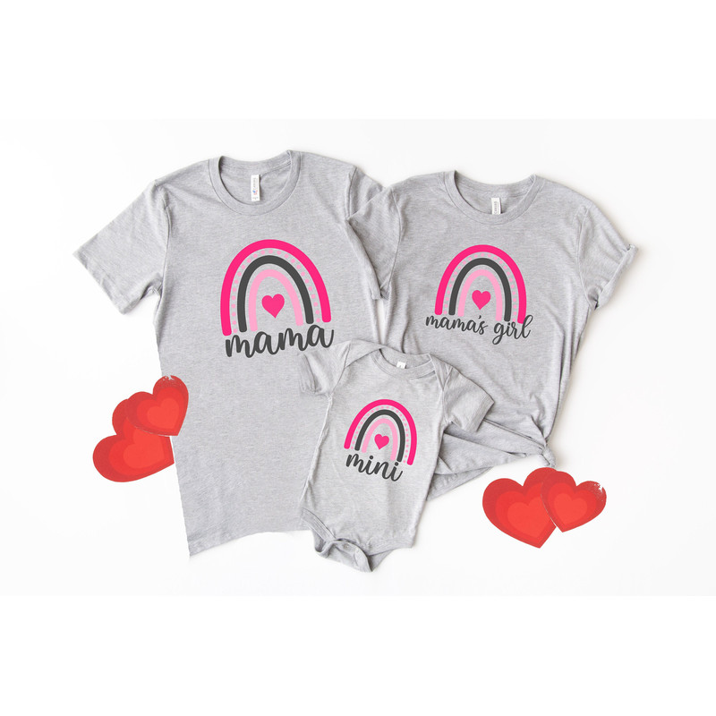 mother day shirt Mama Shirt, Mini Shirt, Mama's Girl Valentines Shirt, Rainbow Mama Shirt, Rainbow Mini Shirt,Mama Mini Matching Shirt.jpg