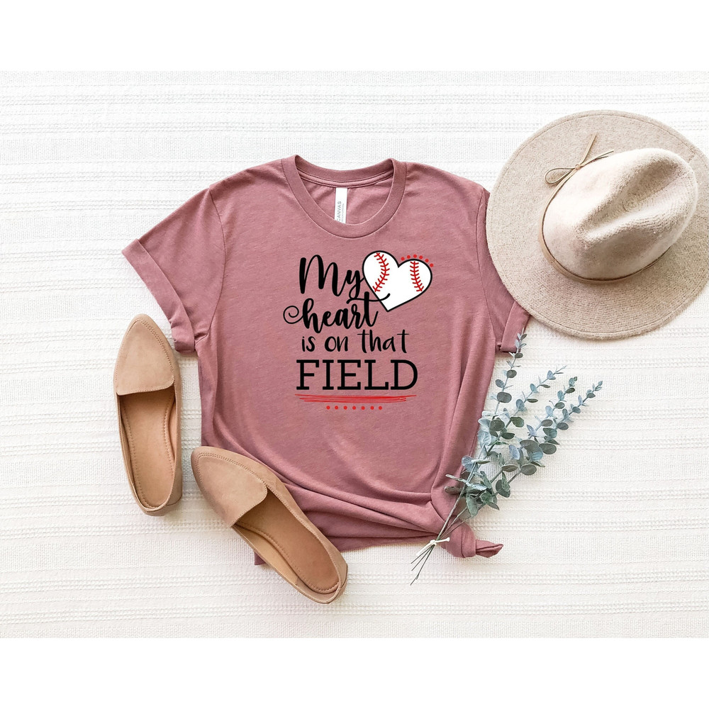 My heart is on field Shirt, Boy and girl mom shirt, Mothers Day Shirt, Mothers Day Gift, Mama Gift, Mama Shirt, Mommy Shirt, Gift for Mom.jpg