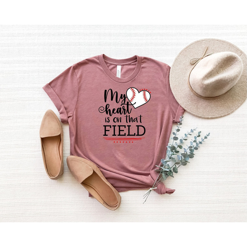 My heart is on field Shirt, Boy and girl mom shirt, Mothers Day Shirt, Mothers Day Gift, Mama Gift, Mama Shirt, Mommy Shirt, Gift for Mom.jpg