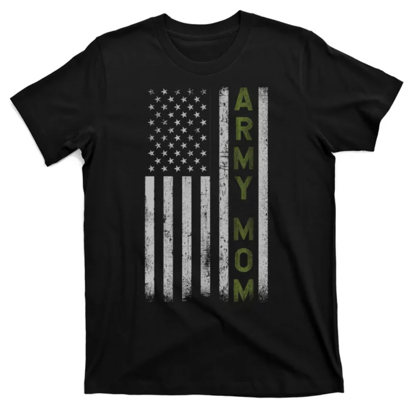 TeeShirtPalace Army Gift Mom Proud Army Mother USA Flag T-Shirt.jpg