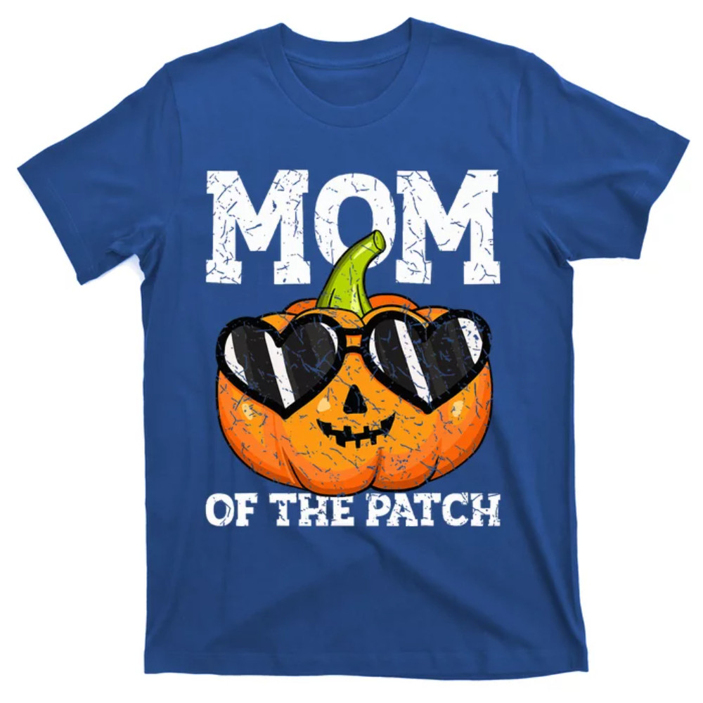 TeeShirtPalace Halloween Mom of The Patch Mama Mother Mommy Pumpkin T-Shirt.jpg