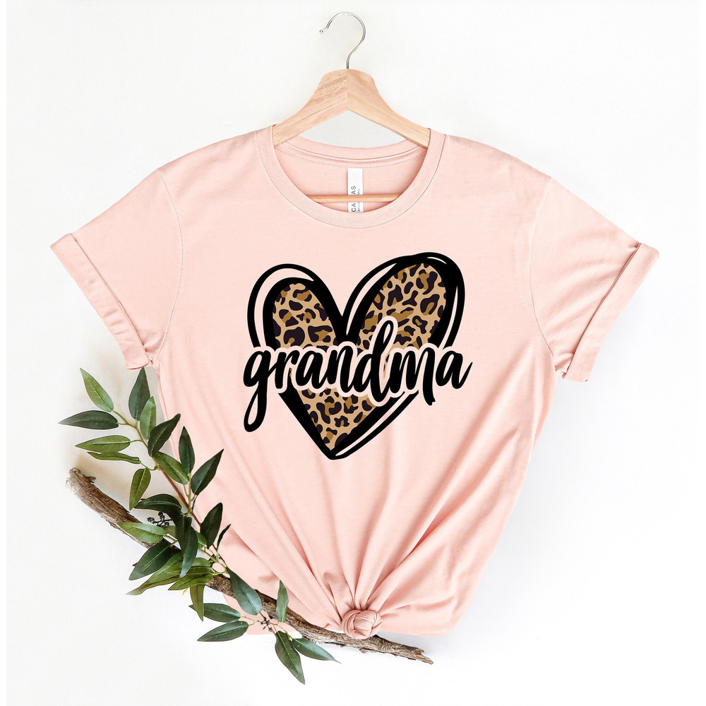 Love Grandma Shirt, Mom Life Shirt, Leopard Grandma Shirt, Blessed Mama Shirt, Leopard Heart Shirt, Mothers Day Gift, Happy Mothers.jpg