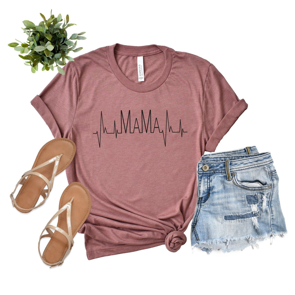 Mama Heartbeat Shirts,Happy Mother's Day,Best Mom,Gift For Mom,Gift For Mom To Be,Gift For Her,Mother's Day Shirt,Trendy,Long Sleeve Shirts.jpg