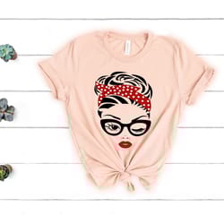 mom with bandana woman head shirt,mom shirt,gift for mom,gift for her,mothers day,mom life tshirt,mom to be shirt,mom li