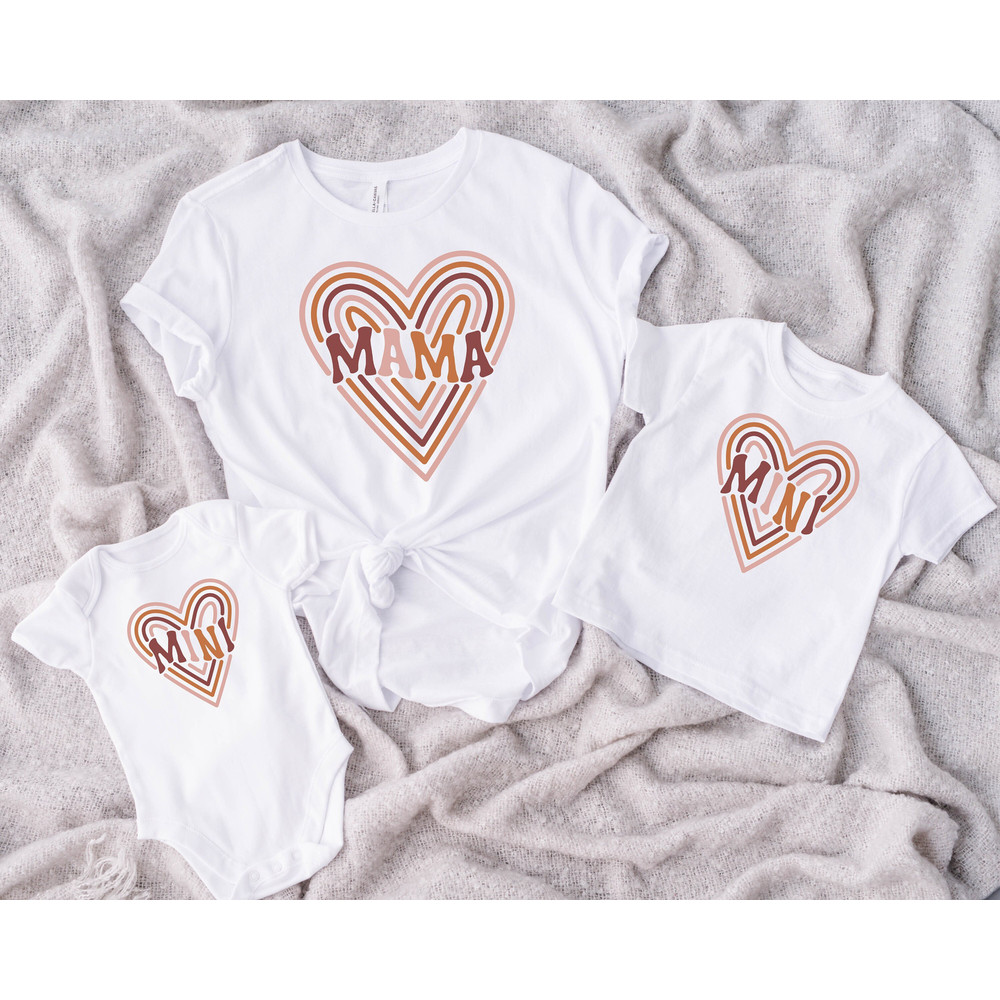 Mothers Day Mama Shirt, Mini Mothers Day Shirt, First Mothers Day Shirt, Rainbow Mama Shirt, Rainbow Mini Shirt, Mama Mini Matching Shirt.jpg