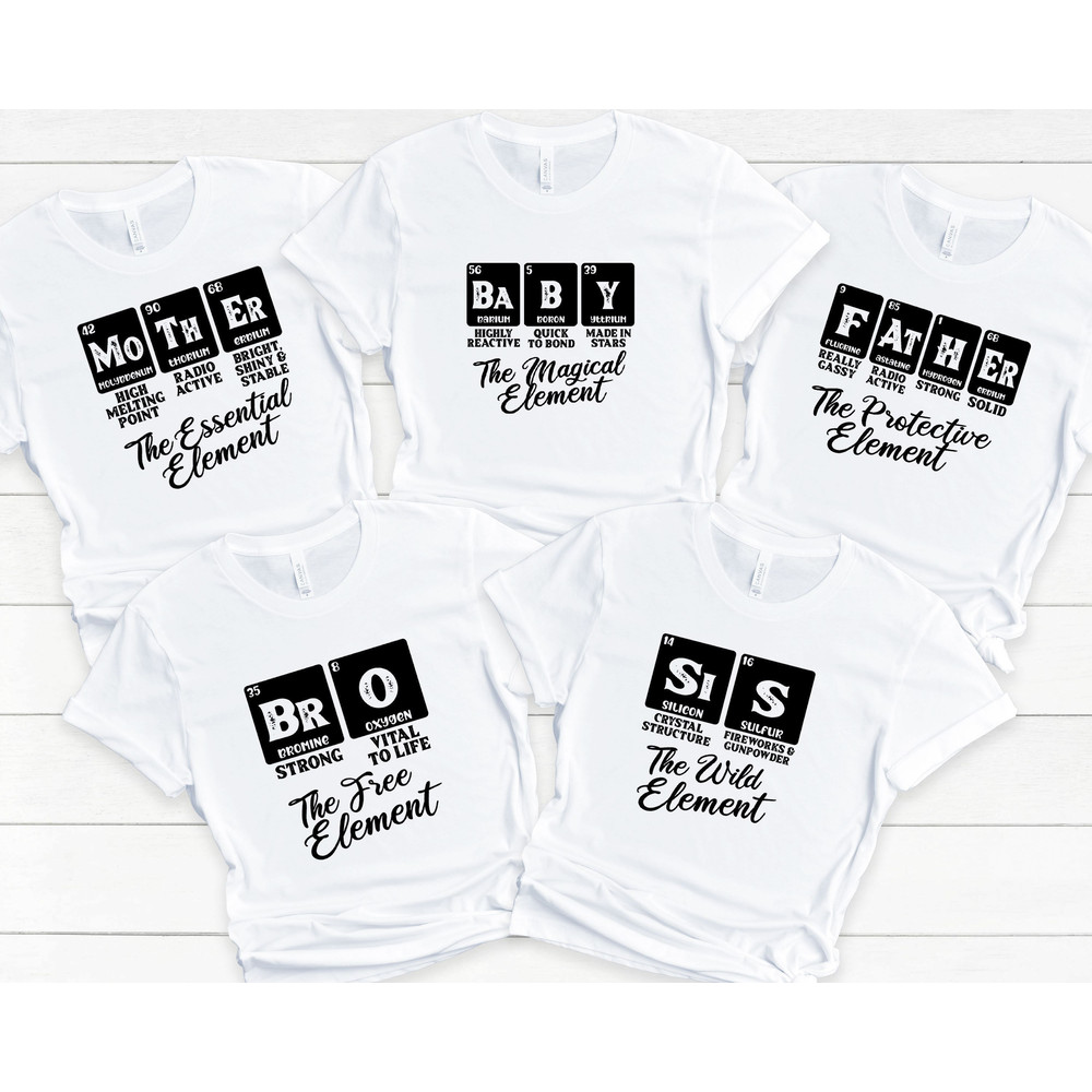 Family Matching Element Shirt, Mother Father Baby Bro Sis Shirt, The Essential Magical Protective Free Wild Shirt.jpg