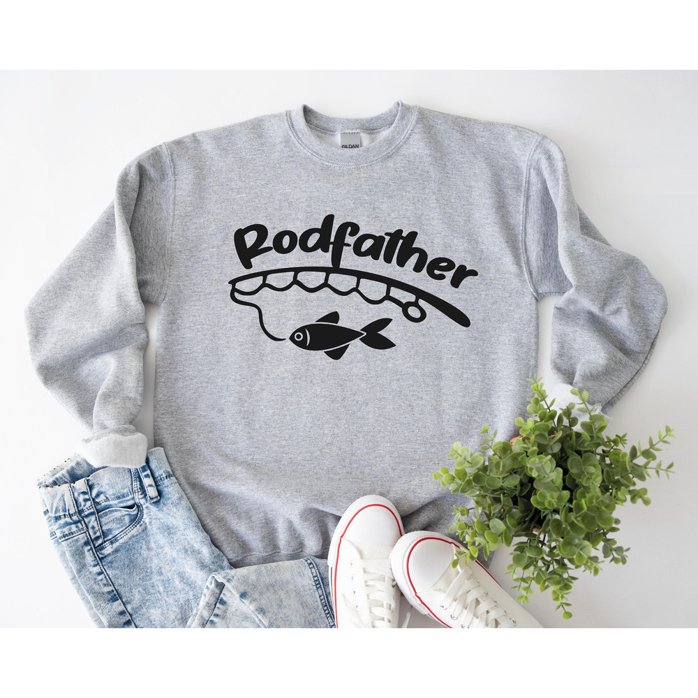 Rodfather Funny Fishing Shirt, Rodfather Shirt Sweatshirt Hoodie, Fishing Lovers Shirt, Gift For Dad, Fisherman Shirt, Father Fishing Shirt.jpg