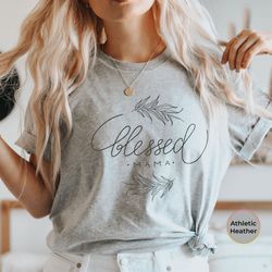 blessed mama shirt, floral mom shirt, mom life shirt, mothers day shirt, cute mom shirt, gift for mom, mothers day gift,