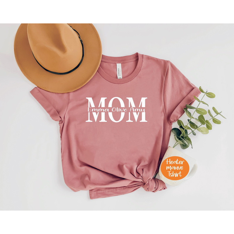 Custom Mom Shirt With Kids Names, Personalized Mom Shirt, Mother's Day Shirt, Custom Kid's Names Mom Shirt, Gift For Mom.jpg