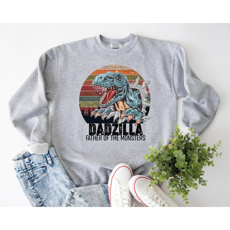 Dadzilla Father Of The Monster Shirt, Dadzilla Shirt Sweatshirt Hoodie, Gift For Dad, Funny Monster Dad Shirt, Father Vintage Shirt.jpg