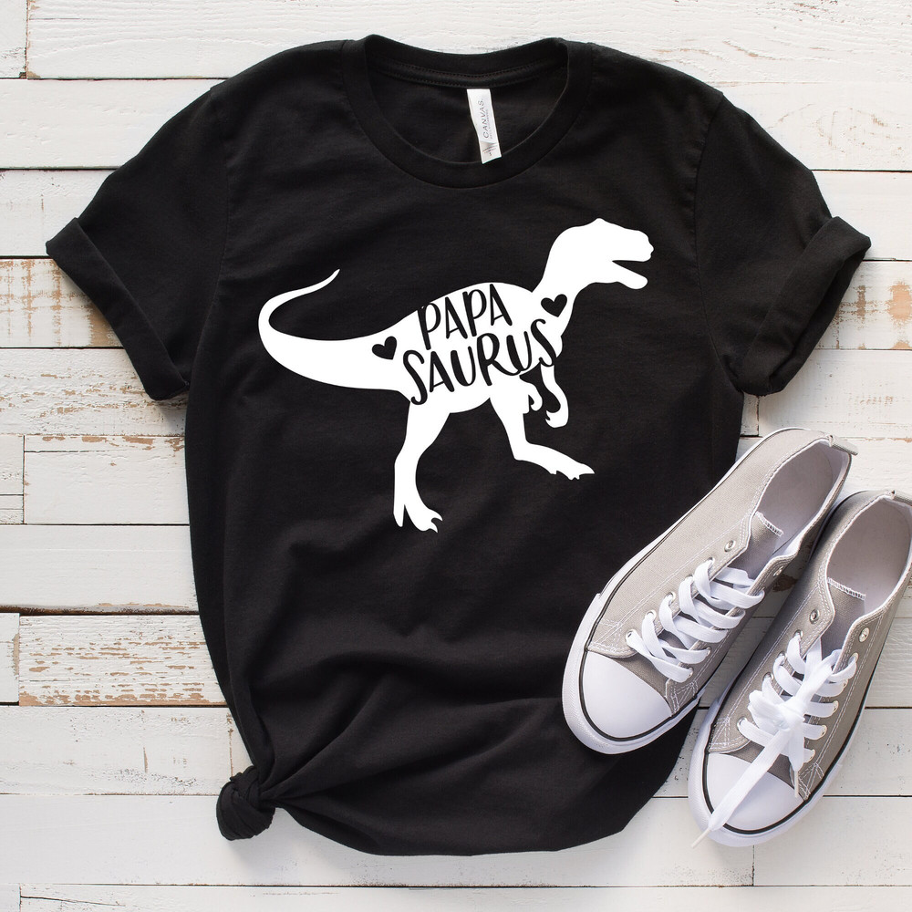 Papa saurus Shirt - Dad Shirt - Dad Dinosaur Shirt - T Rex Shirt - Daddy Shirt - Dad Birthday Gift - Father's Day Gift From Kids -Papa Shirt.jpg