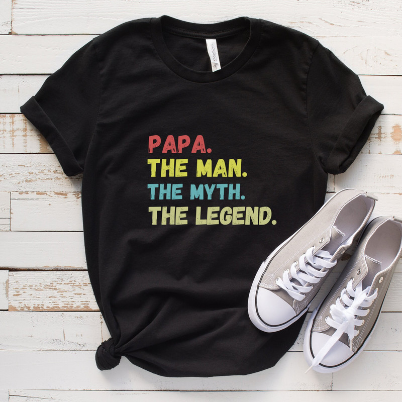 Papa The Man, The Legend, The Myth, The King Shirt, Father's day Lion Face Shirt, Father's day Gift ,Father's day Shirt, Gifts for Men.jpg