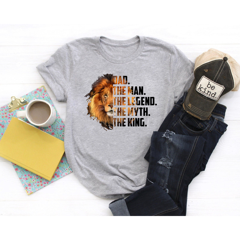 Dad the man the legend the myth the king watercolor Shirt,New Dad Shirt,Dad Shirt,Daddy Shirt,Father's Day Shirt,Best Dad shirt,Gift for Dad.jpg