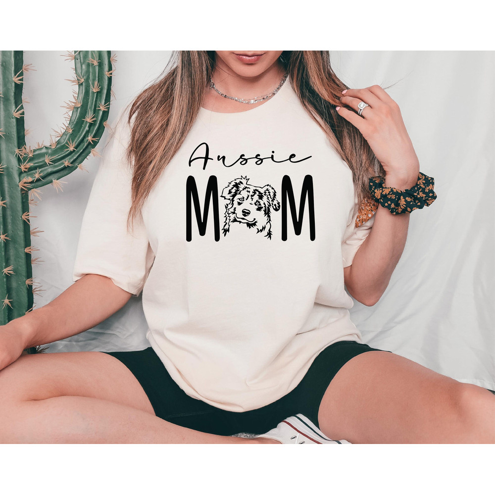 Aussie Mom, Aussie Mom Shirt, Australian Shepherd, Dog Lover Gift, Aussie Dog Shirt, Aussie Mama.jpg