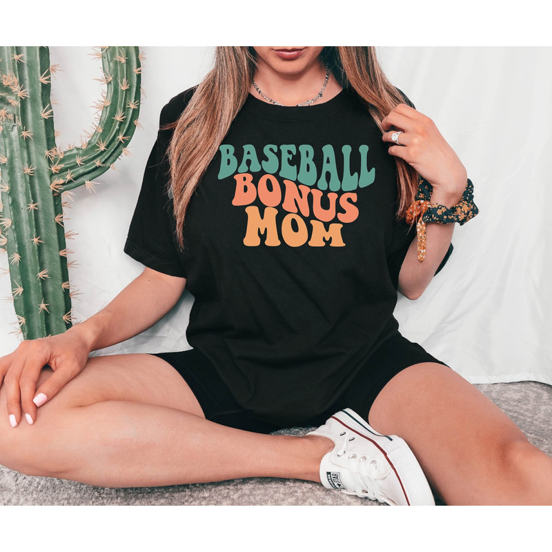 Baseball Bonus Mom Shirt, Retro Baseball Bonus Tshirt, Baseball Mom Shirt, Baseball Lover Mama Gift Tee, Mother's day Gift Tshirt.jpg