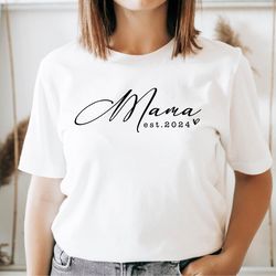 custom mama est shirt, mama shirt, mama custom text shirt, mothers day gift, custom est shirt, gift for mama