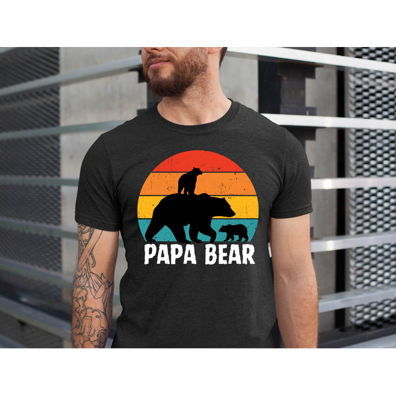 Papa Bear Shirt, Gift for Dad Tee, Husband Present Shirt, Papa Bear T-Shirt, Father's Day Dad Tshirt, Husband Bear, Grandad Bear.jpg