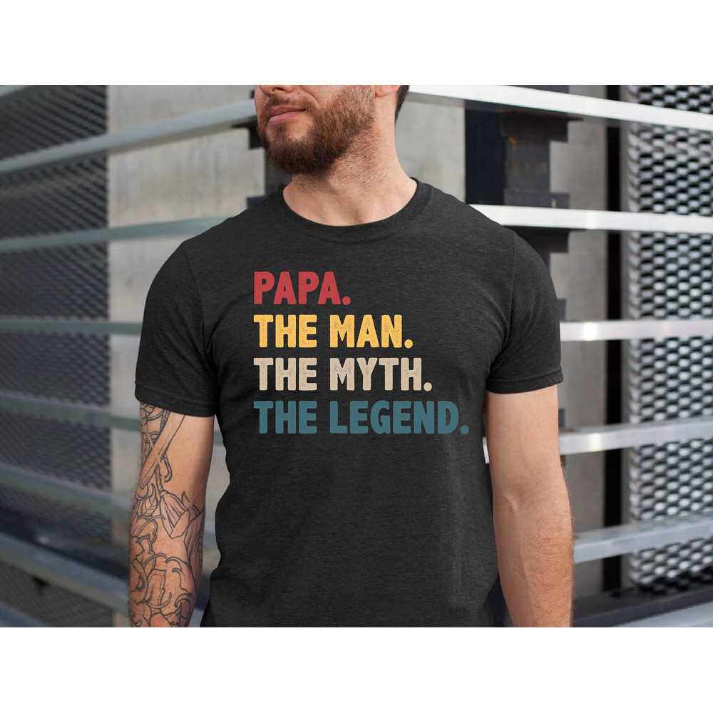 Papa the Man the Myth the Legend Shirt, Papa Tshirt, Father's Day Papa Gift Tee, New Papa Tshirt, Papa Gift Shirt.jpg