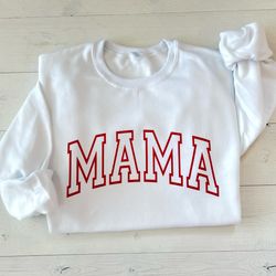 mama sweatshirt, mama varsity sweatshirt, mothers day gift, new mom, first mothers day gift, personalized gift, mom life
