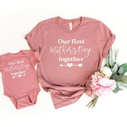 our first mothers day shirts, mothers day matching outfit, mothers day matching shirts, gift for mom, first mothers day