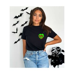 poison apple shirt, halloween shirt, disney poison apple, evil queen shirt, have a bite shirt, snow white shirt, pocket