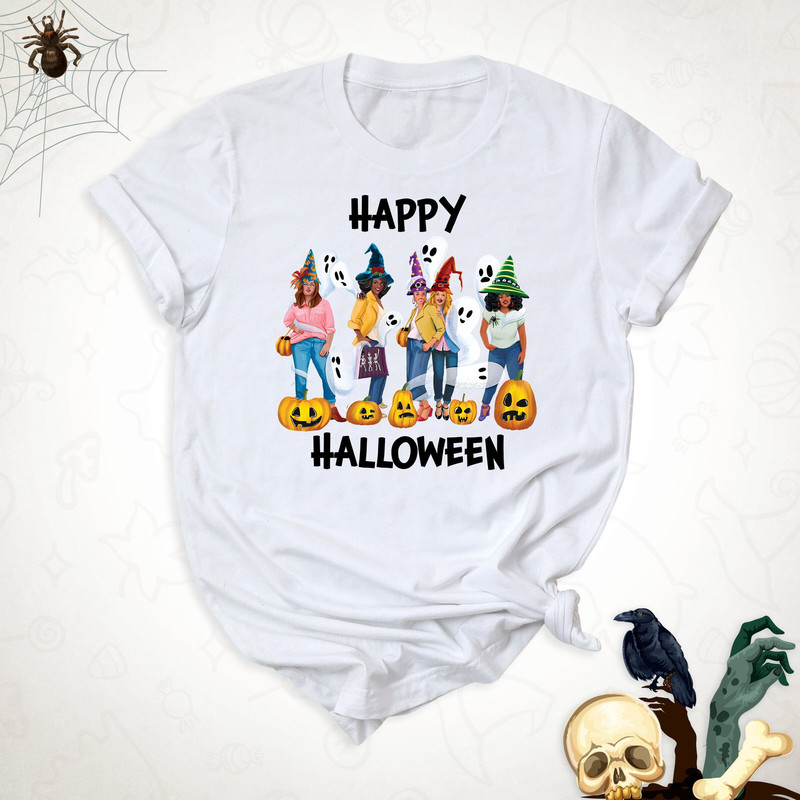 Happy Halloween Shirts, Halloween Party Dancing Girl Shirt, Pumpkin Halloween Shirt, Halloween Ghost Shirt, Halloween Party Gift, Witch Tee.jpg
