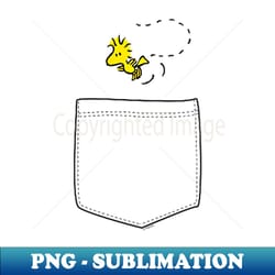peanuts woodstock faux pocket - special edition sublimation png file - unleash your inner rebellion