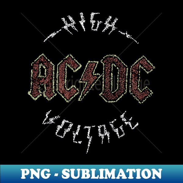 AC-DC pointillism - Decorative Sublimation PNG File - Bold & | Inspire ...