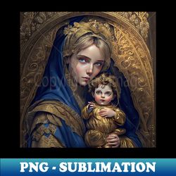 Madonna and Child - High-Resolution PNG Sublimation File - Revolutionize Your Designs