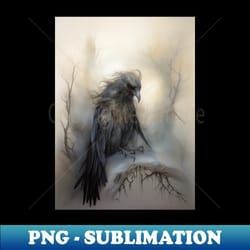 evil gothic crow - trendy sublimation digital download - unlock vibrant sublimation designs