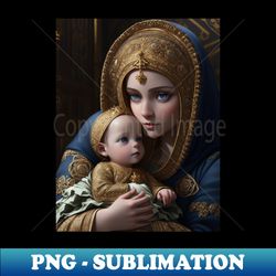 Madonna and Child - Decorative Sublimation PNG File - Stunning Sublimation Graphics