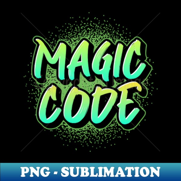 Magic Code - PNG Transparent Sublimation Design - Vibrant an | Inspire ...
