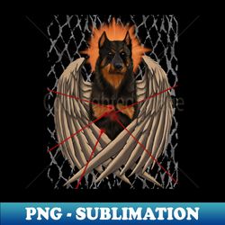 Beauceron Dog Angel Wings Emo Edgy Alt Alternative - Premium Sublimation Digital Download - Create with Confidence
