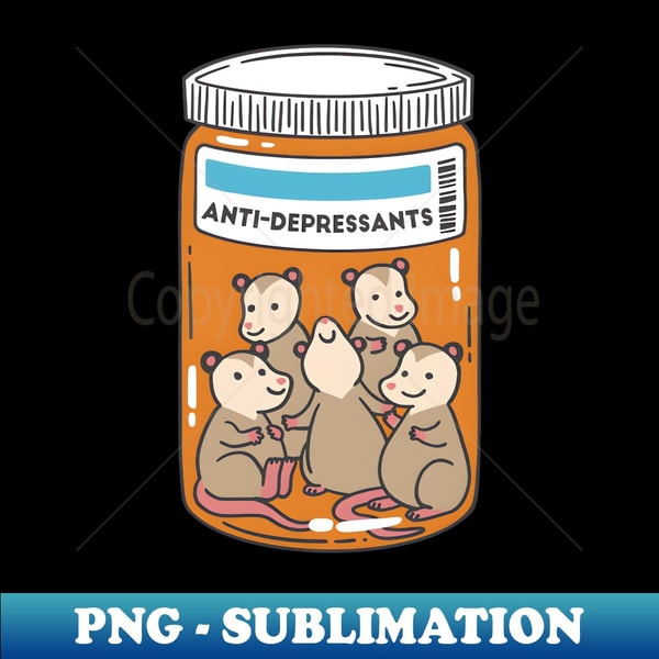 BP-3170_Jar of Opossum Anti-Depressants Pill Bottle 6236.jpg