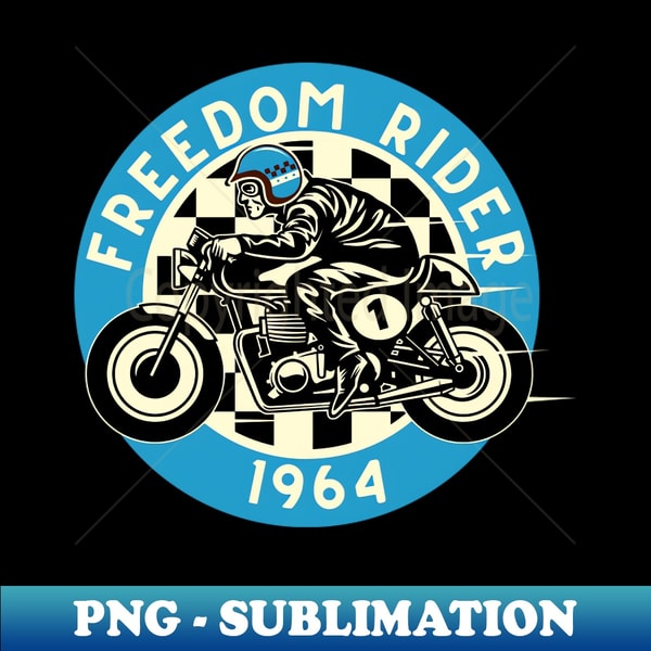 Davidson Freedom Riders Vintage Motorcycle Club Freedom Rider 1964 - Modern Sublimat - Inspire ...