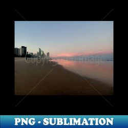 sunset on the beach photograph - Elegant Sublimation PNG Download - Bold & Eye-catching