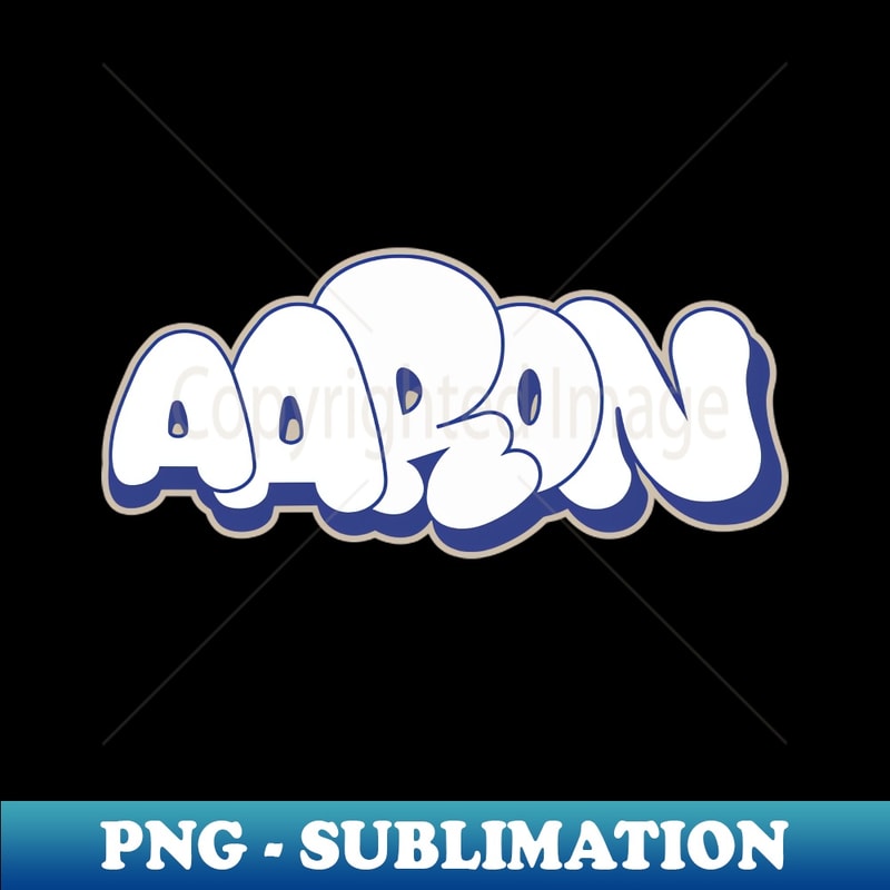 AARON Bubble letters graffiti style - Instant Sublimation Di | Inspire ...