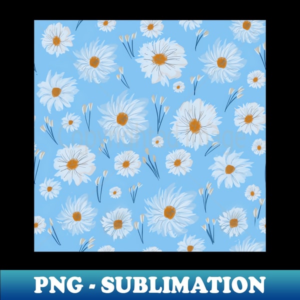 White and blue - Artistic Sublimation Digital File - Spice Up Your Sublimation Projects