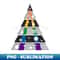Minimalist Christmas Tree in LGBT Ally Pride Flag Colors - Stylish Sublimation Digital Download