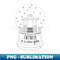 Stars Hollow in a snow globe - Signature Sublimation PNG File