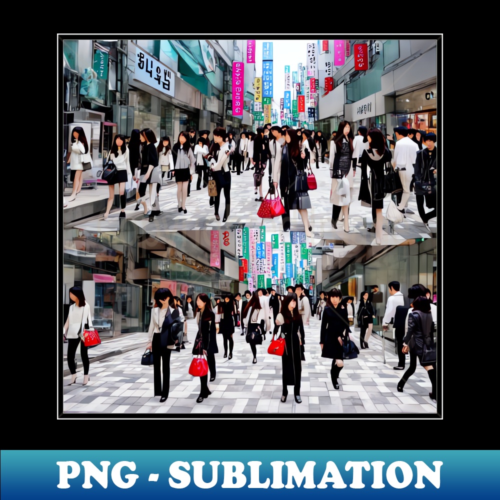Luxury Shopping Seoul - Special Edition Sublimation PNG File